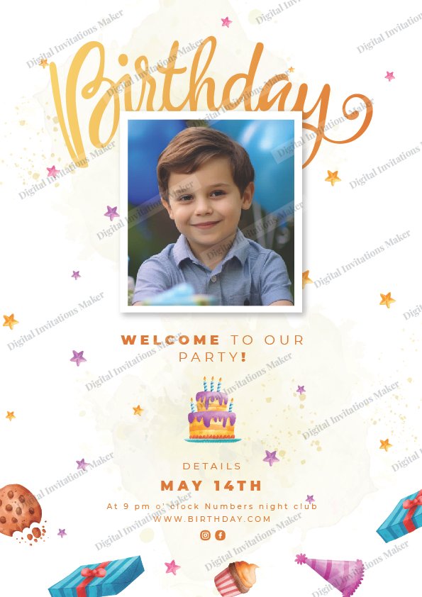 Birthday Invitation Card BIC006 English-01